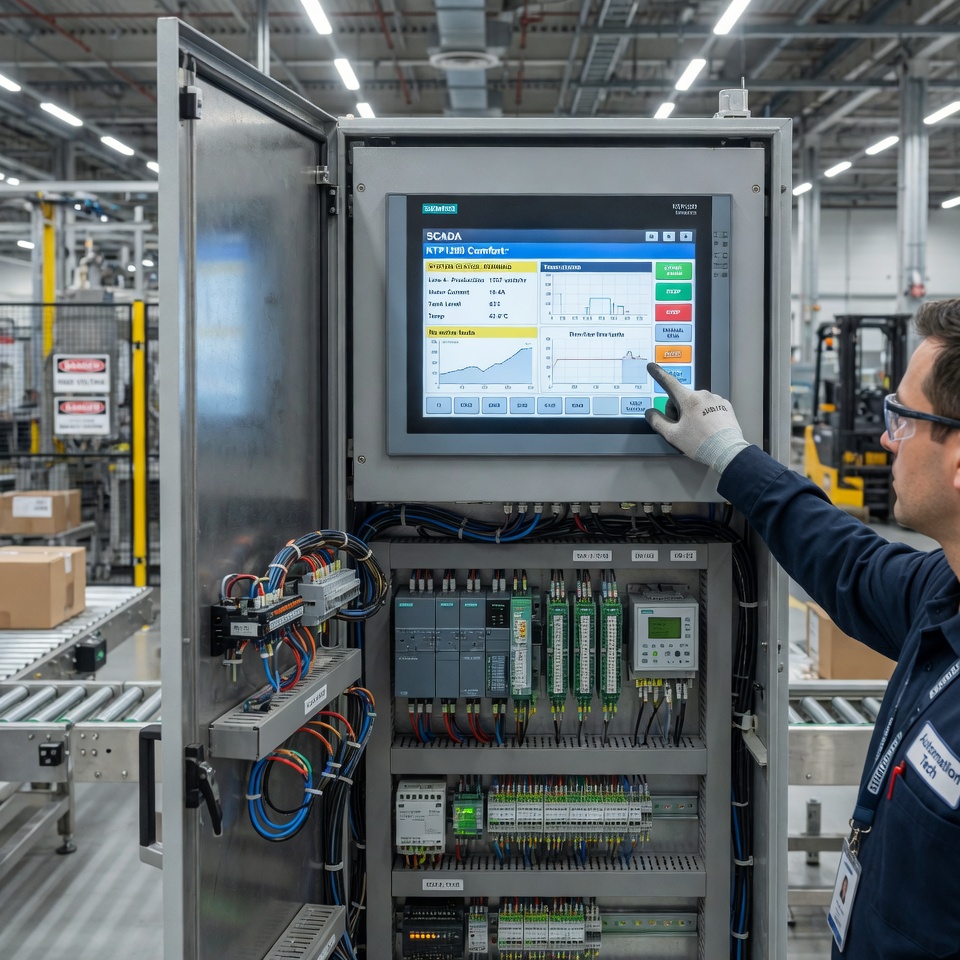 CUSTOM PLC CABINET & HMI INTEGRATION